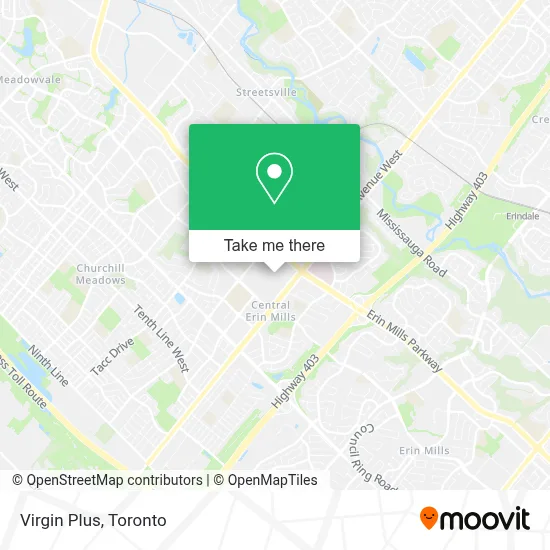 Virgin Plus map