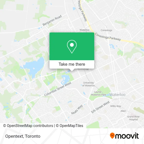 Opentext map