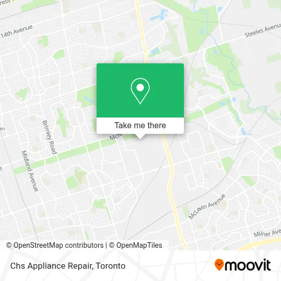 Chs Appliance Repair map