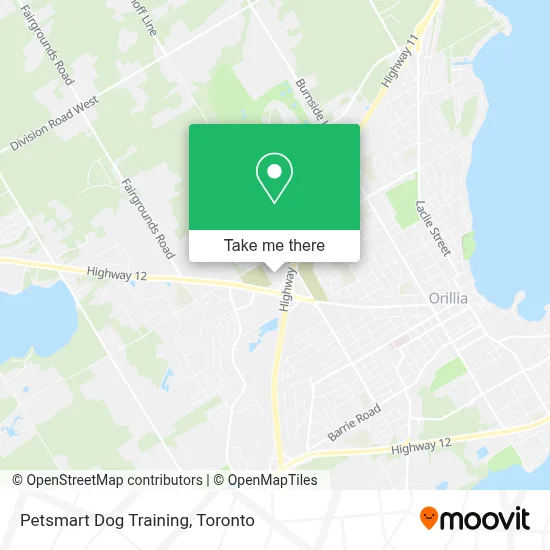 Petsmart Dog Training map