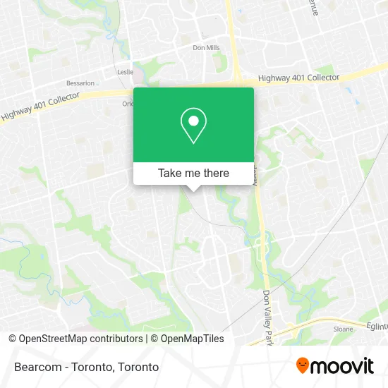 Bearcom - Toronto map
