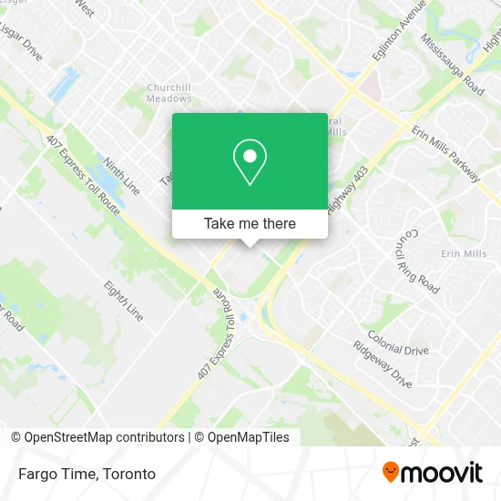 Fargo Time map
