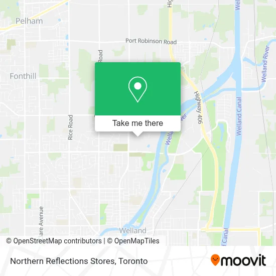Northern Reflections Stores map