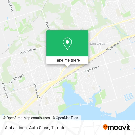 Alpha Linear Auto Glass map