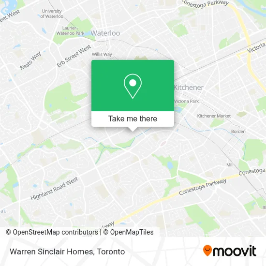 Warren Sinclair Homes map