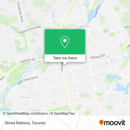 Shred Nations map