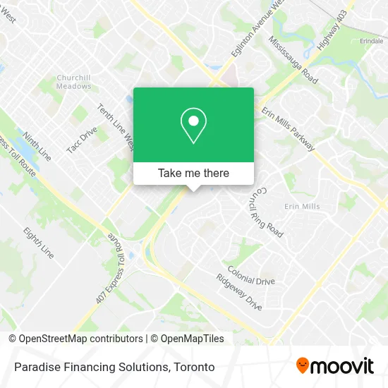 Paradise Financing Solutions map
