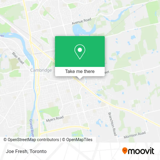 Joe Fresh map