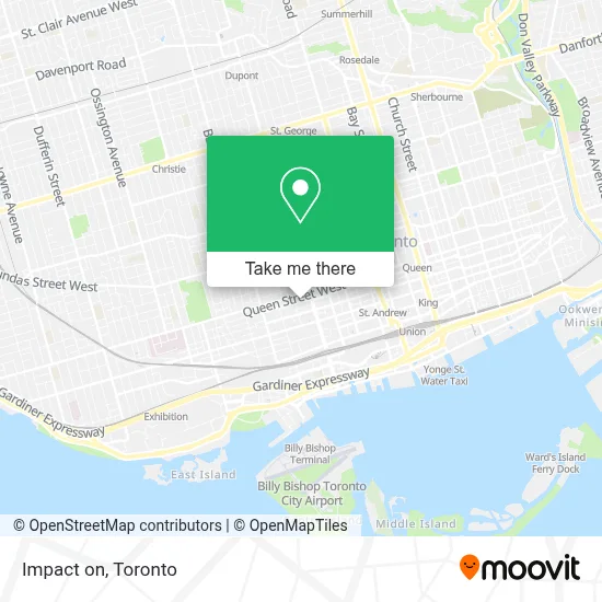 Impact on map