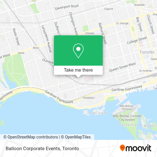 Balloon Corporate Events map