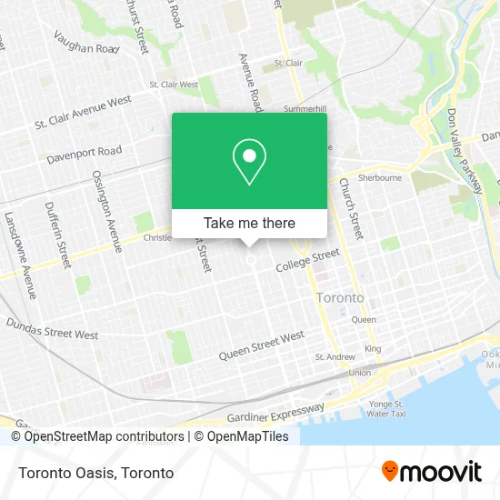 Toronto Oasis map