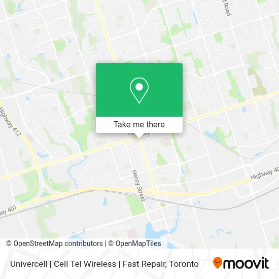 Univercell | Cell Tel Wireless | Fast Repair map