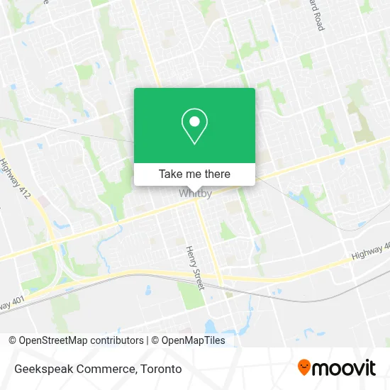 Geekspeak Commerce map