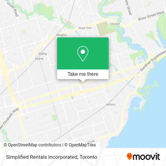 Simplified Rentals Incorporated map