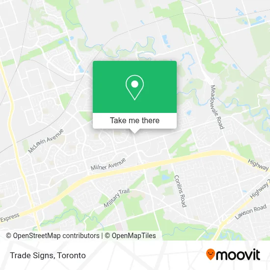 Trade Signs map