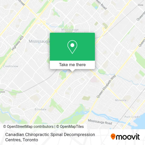 Canadian Chiropractic Spinal Decompression Centres map