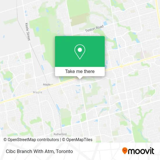 Cibc Branch With Atm map