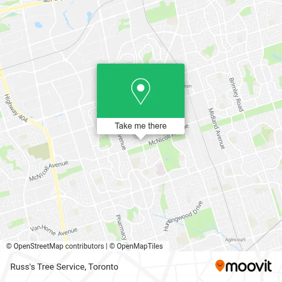 Russ's Tree Service map