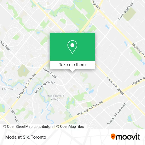Moda at Six map