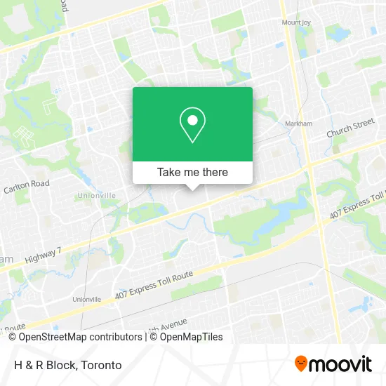 H & R Block map