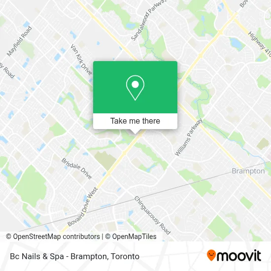 Bc Nails & Spa - Brampton map