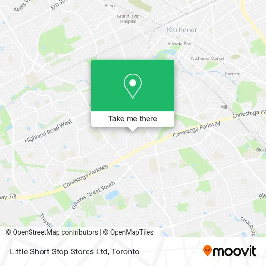 Little Short Stop Stores Ltd map