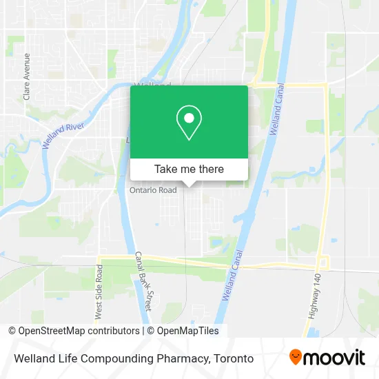 Welland Life Compounding Pharmacy map