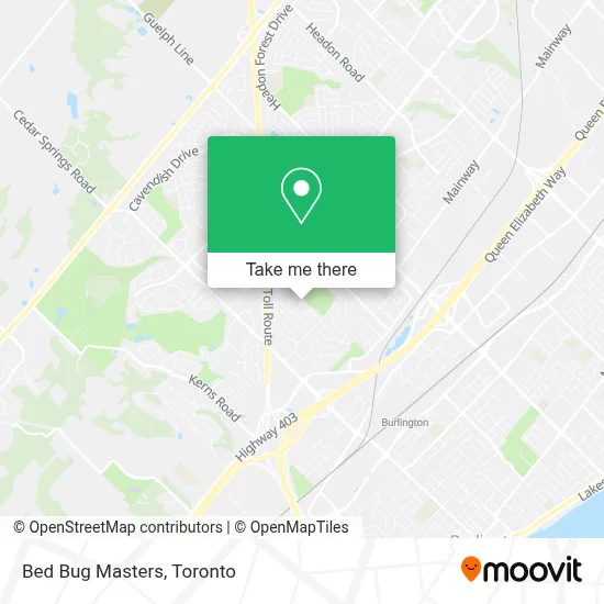 Bed Bug Masters map