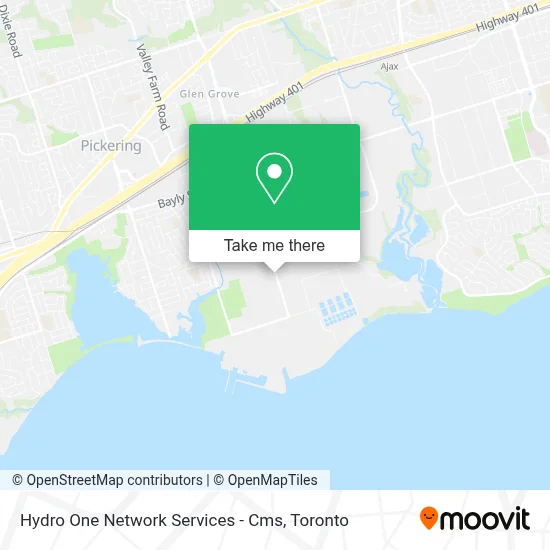 Hydro One Network Services - Cms map