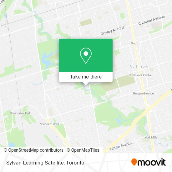 Sylvan Learning Satellite map
