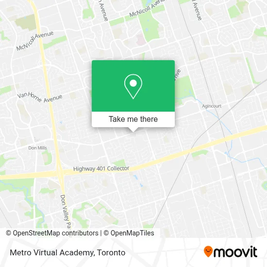 Metro Virtual Academy map