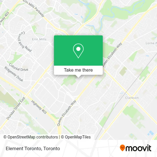 Element Toronto map