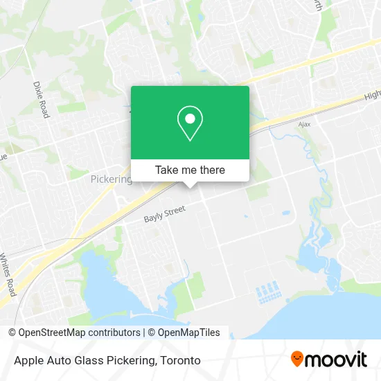 Apple Auto Glass Pickering map