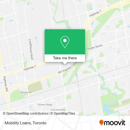 Mobility Loans map