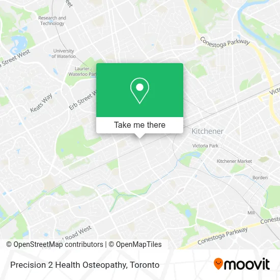 Precision 2 Health Osteopathy map
