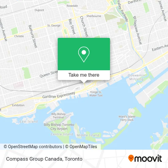 Compass Group Canada map