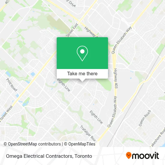Omega Electrical Contractors map