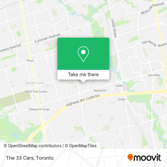 The 33 Cars map
