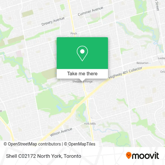 Shell C02172 North York map