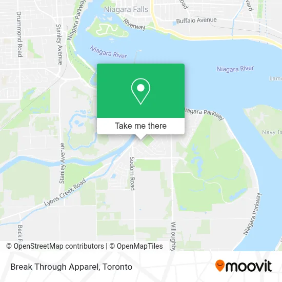 Break Through Apparel map