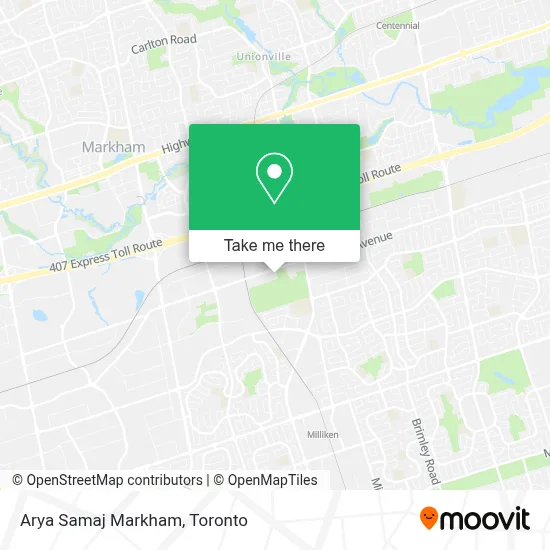 Arya Samaj Markham map