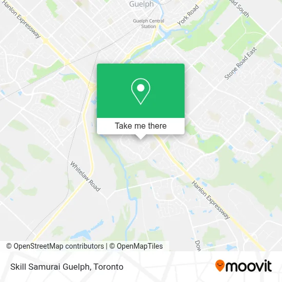 Skill Samurai Guelph map