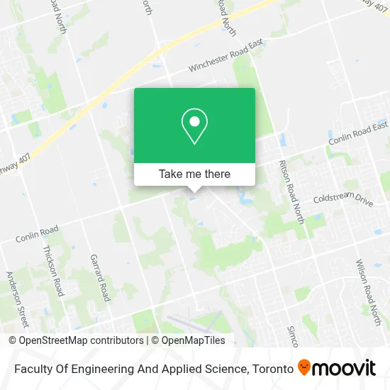 Faculty Of Engineering And Applied Science map