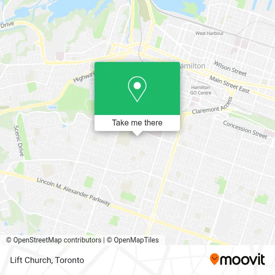 Lift Church map