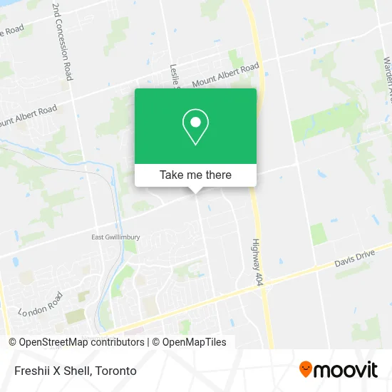 Freshii X Shell map