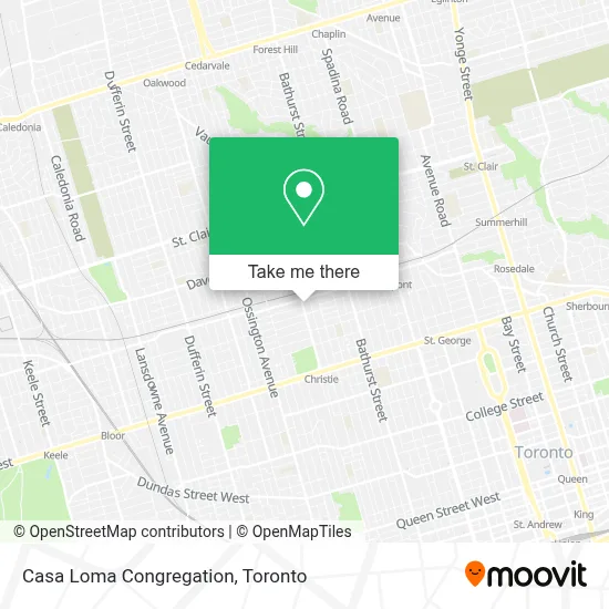 Casa Loma Congregation map