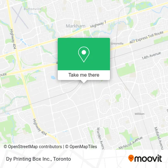 Dy Printing Box Inc. map