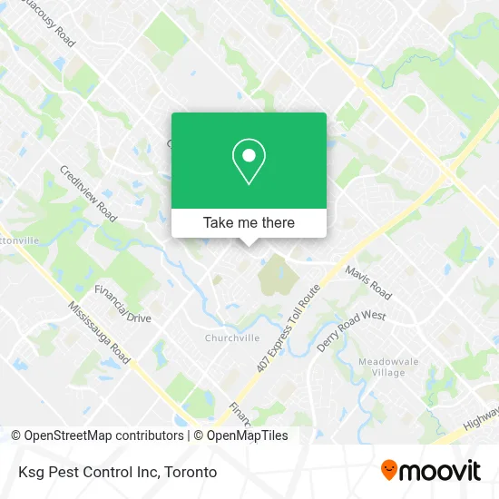 Ksg Pest Control Inc map