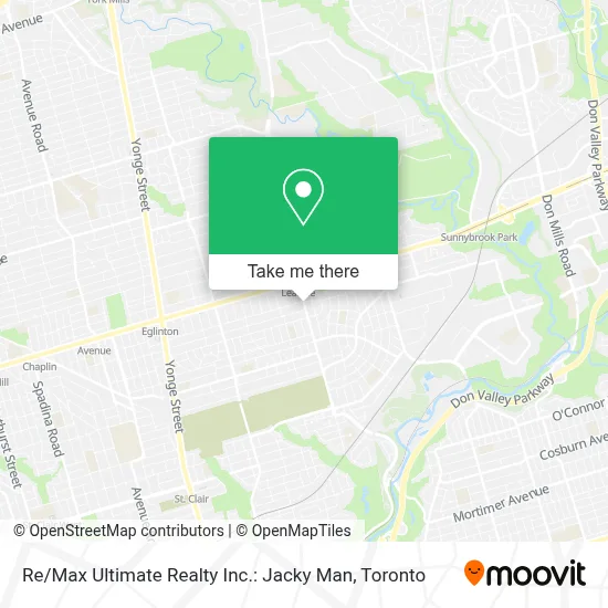Re / Max Ultimate Realty Inc.: Jacky Man map