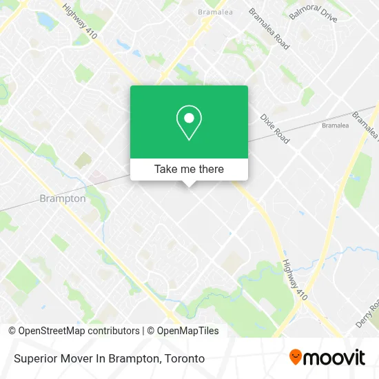 Superior Mover In Brampton map